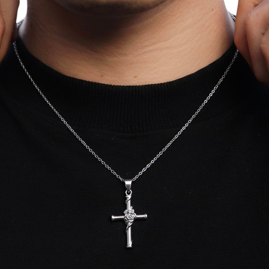 Rose Cross Chain