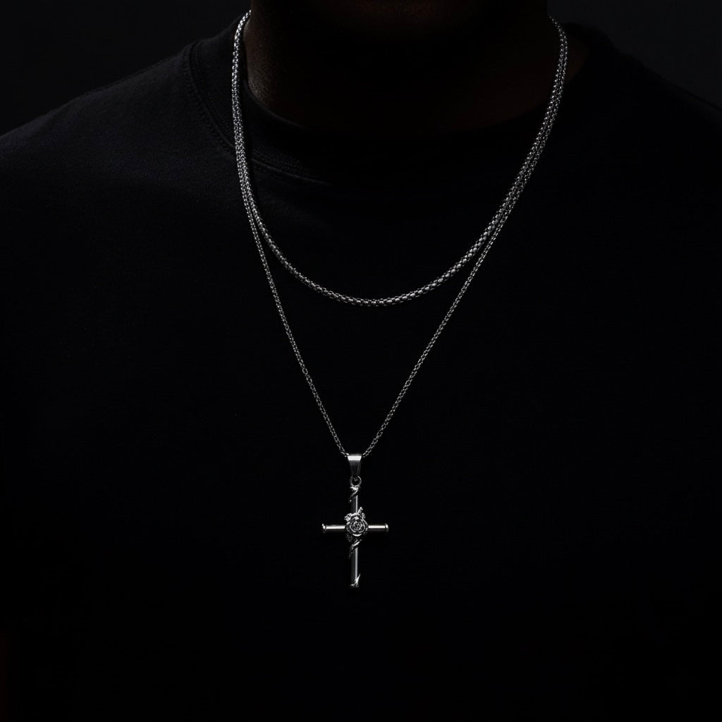 Rose Cross Chain